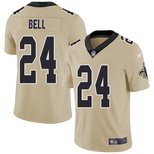 Men New Orleans Saints Limited Gold Vonn Bell Jersey NFL Football #24 Inverted Legend Jersey
